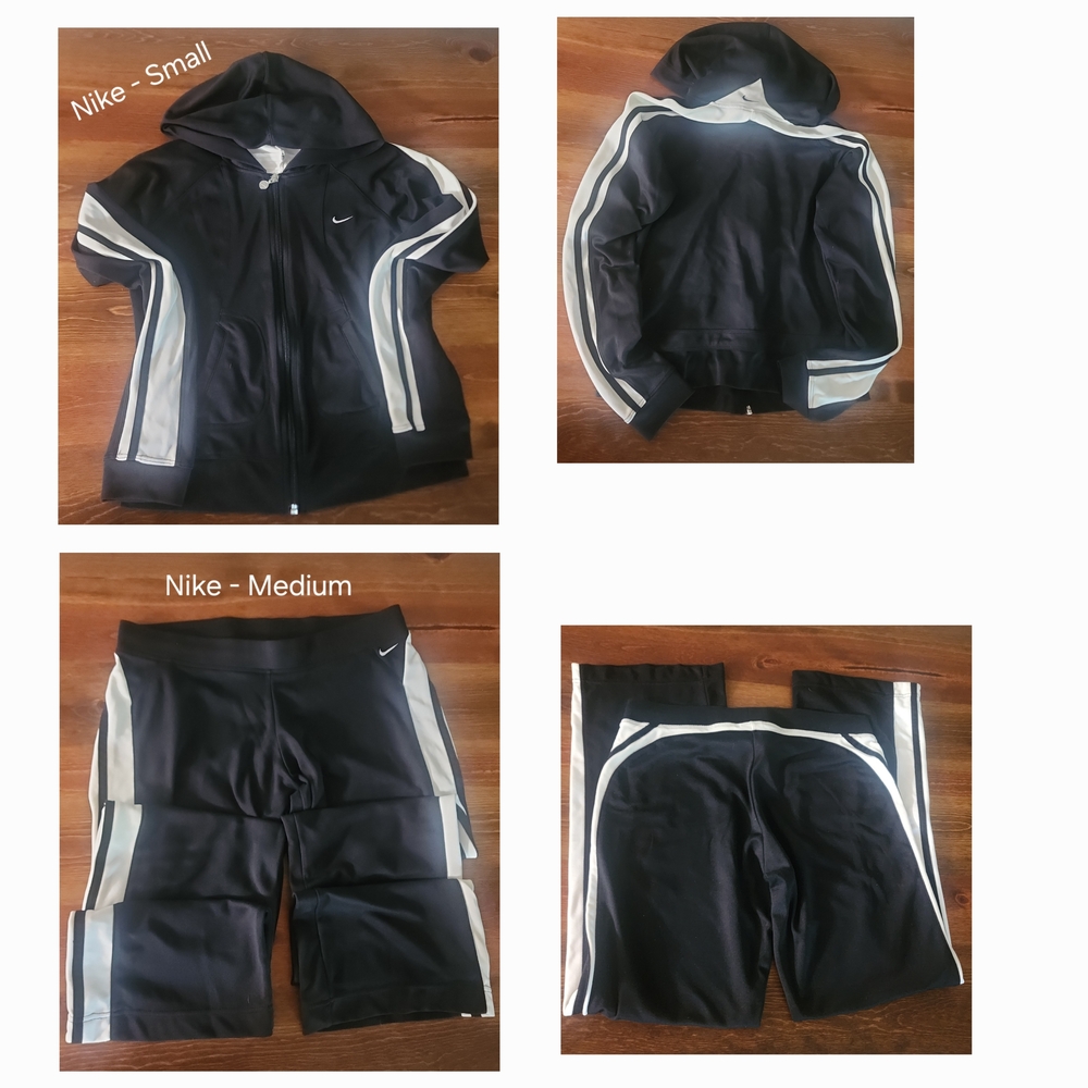 Nike Black and Gray Hoodie and Pants Set